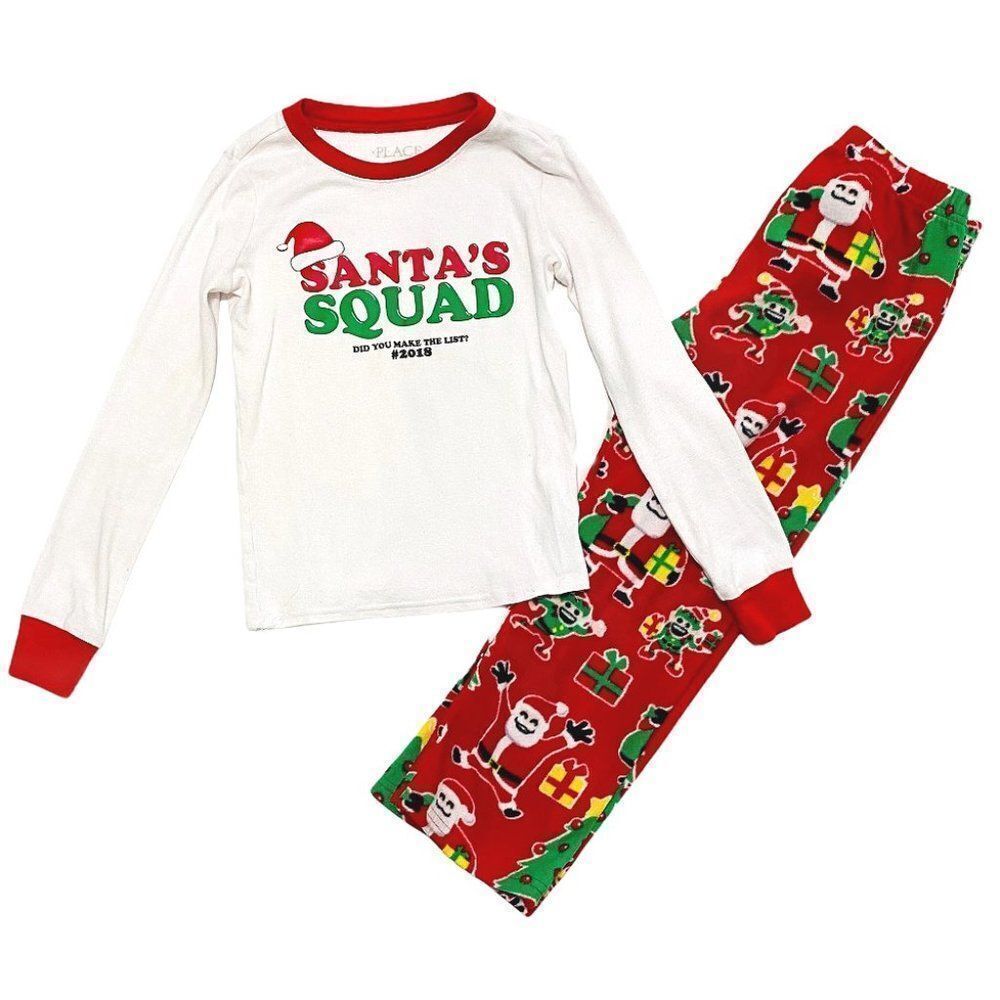 SANTA'S Squad Fleece PJ Set